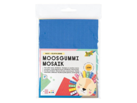 folia Mosaïque en gomme mousse 'Basic', auto-adhésif