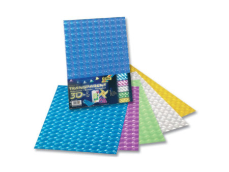 folia Film 3D, épaisseur: 150 microns, 230 x 330 mm, assorti