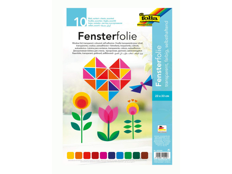 folia Film pour fenêtre, 230 x 330 mm, assorti