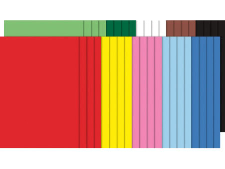 folia Carton de couleur, A4, 160 g/m2, lisse, assorti