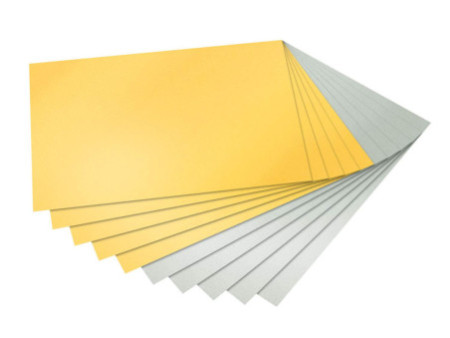 folia Bloc de carton de bricolage, A4, 300 g/m2, or & argent