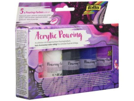 folia Peinture acrylique pour pouring 'INTENSE', assorti