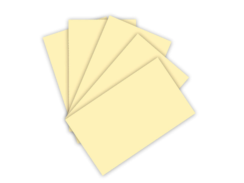 folia Papier de couleur, A3, 130 g/m2, jaune paille
