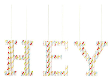 folia Paille en papier 'BOLD DOTS', longueur : 200 mm