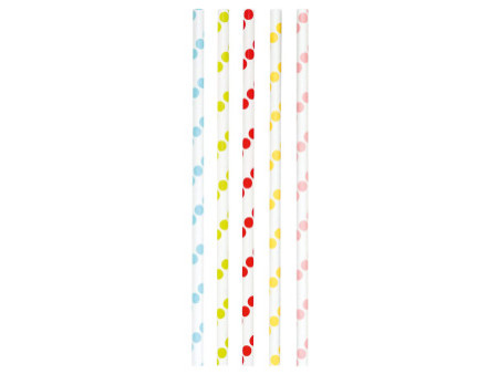 folia Paille en papier 'BOLD DOTS', longueur : 200 mm