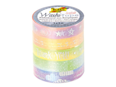 folia Ruban adhésif décoratif Washi-Tape 'HOTFOIL RAINBOW'