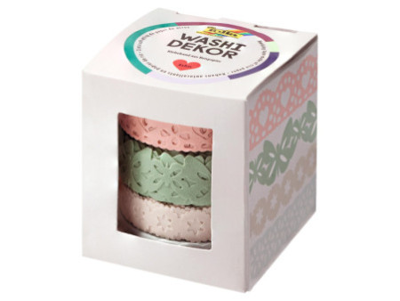 folia Bordure décorative décor Washi 'Pastel', set de 4