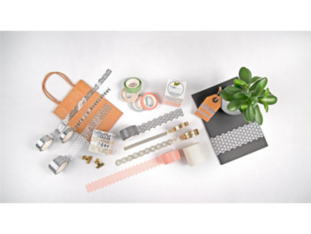 folia Bordure décorative décor Washi 'Pastel', set de 4