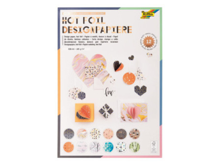 folia Bloc de papier design 'Hotfoil III', A4, 165 g/m2
