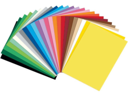 folia Carton de bricolage, A5, 300 g/m2, 25 couleurs