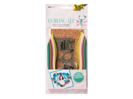 folia Kit de quilling PASTELL, 290 pièces