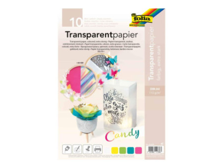 folia Papier transparent CANDY, A4, 115 g/m2