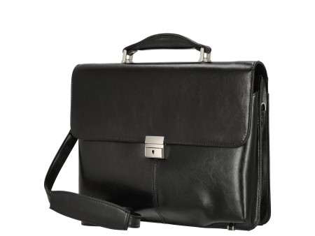 Alassio Porte-documents 'FAENZA', cuir véritable