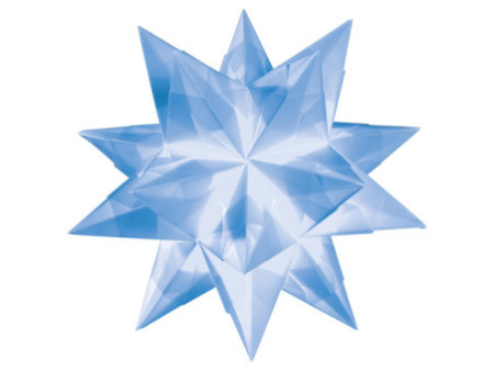 folia Feuille de papier à plier Etoile Bascetta, bleu clair
