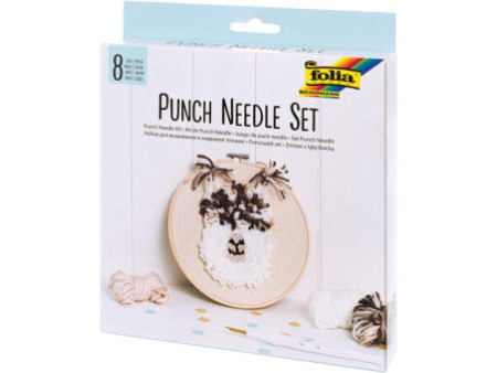 folia Kit de Punch Needle en alpaga, 8 pièces