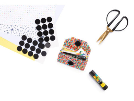 folia Pastilles auto-agrippantes 'Mini', noir & blanc