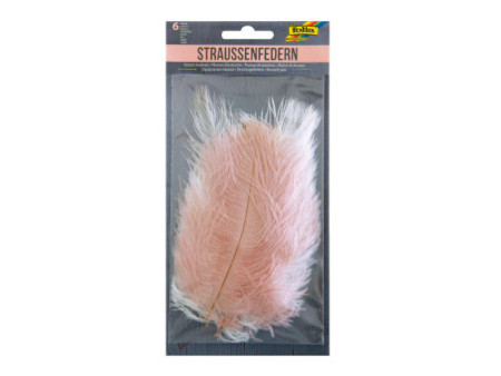 folia Plumes d'autruche, longueur : env. 170 mm, assorti