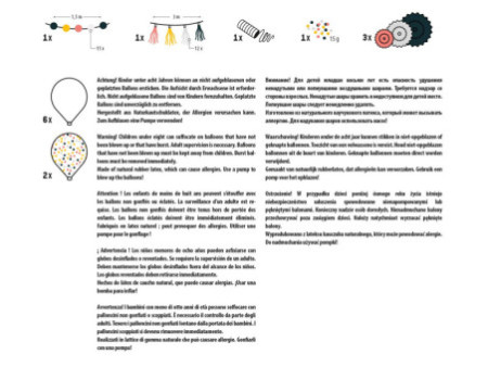 folia Box déco pour fête 'Adults', 15 pièces