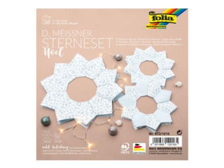 folia Set d'étoiles à plier 'Noel' (technique Meissner)