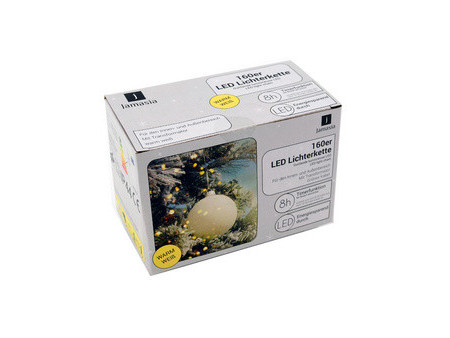 Jamasia Guirlande lumineuse LED, 160 ampoules, IP 44, vert