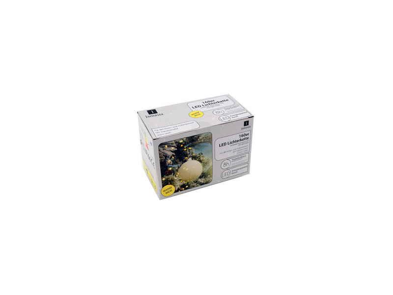 Jamasia Guirlande lumineuse LED, 160 ampoules, IP 44, vert