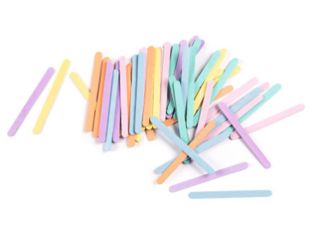 folia Bâtonnets en bois 'Pastel', longueur : 114 mm, pastel