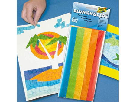 folia Papier de soie, (L)500 x (H)700 mm, 20 g/m2, assorti