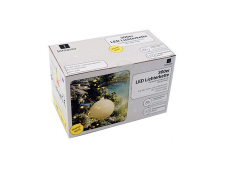 Jamasia Guirlande lumineuse LED, 300 ampoules, IP 44, vert
