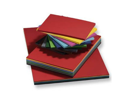 folia Carton de bricolage, (L)500 x (H)700 mm, assorti