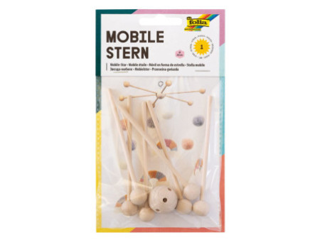 folia Mobile étoile en bois