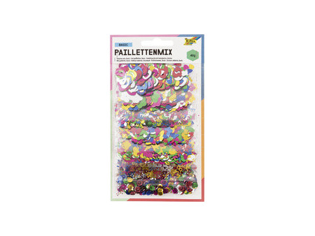 folia Mélange de paillettes ANNEE ENTIERE, 40 g, assorti