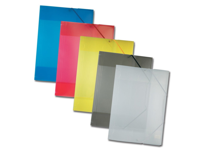 folia Chemise à élastiques, PP, A3, couleurs assorties