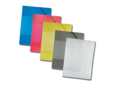 folia Chemise à élastiques, PP, A4, couleurs assorties