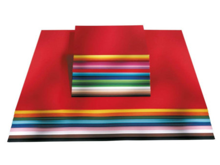 folia Papier de couleur, (L)500 x (H)700 mm, assorti