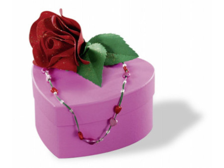 folia Boîte cadeau 'Coeur', tailles/couleurs assorties