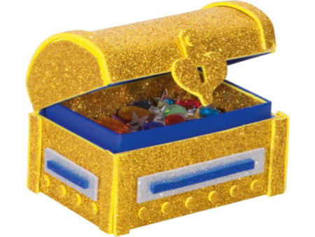 folia Caoutchouc mousse pailletté, 200 x 290 mm, or