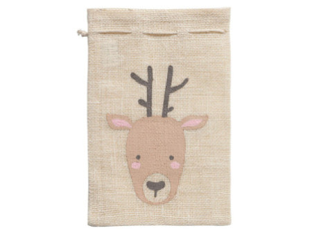 folia Sac en toile de jute 'Renne', (L)170 x (H) 250 mm