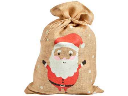 folia Sac en toile de jute 'Père Noël', (L)350 x (H)500 mm