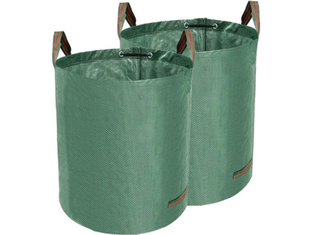 TerCasa Sac à végétaux, 272 litres, en polypropylène, vert