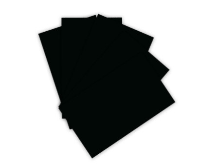 folia Carton de couleur, A4, 220 g/m2, noir