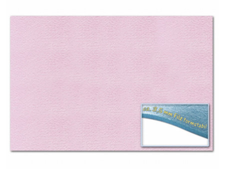 folia Feutrine de bricolage, 300 x 450 mm, 3,5 mm, rose