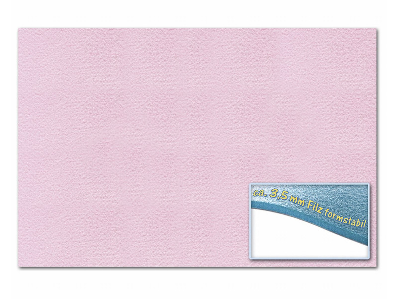 folia Feutrine de bricolage, 300 x 450 mm, 3,5 mm, rose