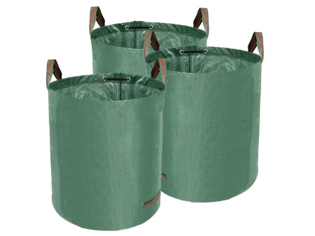 TerCasa Sac à végétaux, 272 litres, en polypropylène, vert