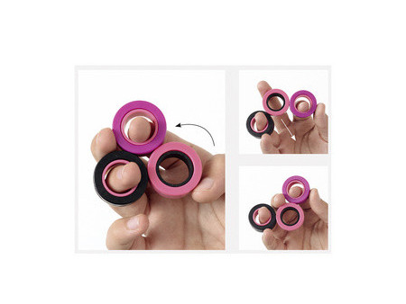 folia Anneaux magnétiques Finger Spin PINK EDITION