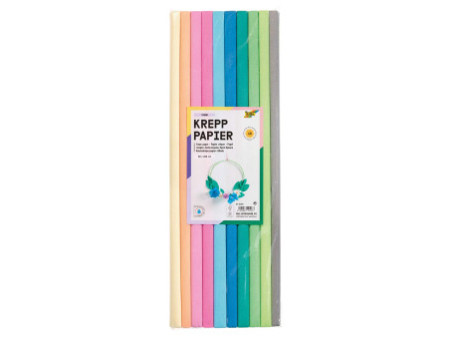 folia Rouleau de papier crêpon TREND, 500 mm x 2 m, assorti