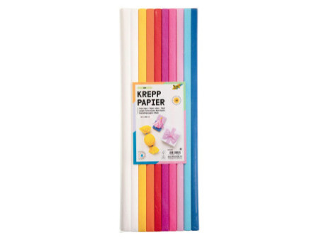 folia Rouleau de papier crêpon MIX, 500 mm x 2 m, assorti