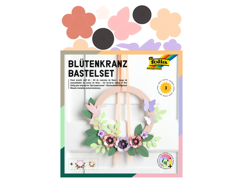 folia Kit de couronne de fleurs, pour 3 couronnes
