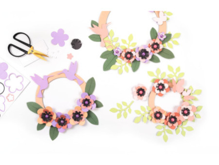folia Kit de couronne de fleurs, pour 3 couronnes