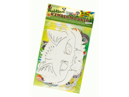 folia Masques pour enfants 'Animaux de la forêt', blanc