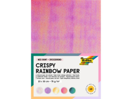 folia Papier irisé, 75 g/m2, 230 x 330 mm, 10 feuilles